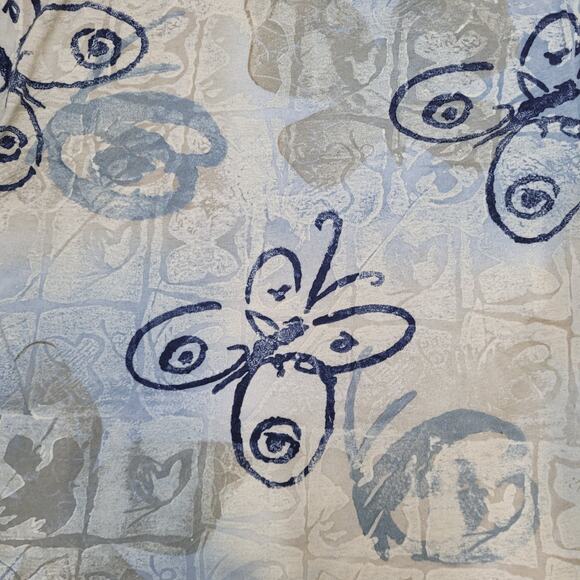 Vintage 90s Cherokee Butterfly Shirt Women L 23x26 Baggy AOP - Picture 9 of 12